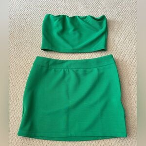 Princess Polly green skirt set